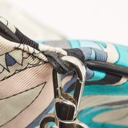 Emilio Pucci Multicolor Printed Fabric Foldable Shoulder Bag