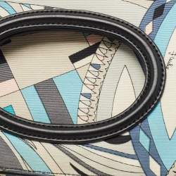 Emilio Pucci Multicolor Printed Fabric Foldable Shoulder Bag