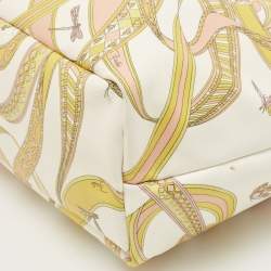 Emilio Pucci Multicolor Printed Coated Canvas and Leather Tote