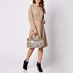 Emilio Pucci Multicolor Printed Canvas and Leather Tote