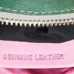 Emilio Pucci Multicolor Leather and Satin Drawstring Bucket Bag