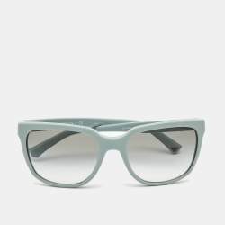 Emporio Armani Tea Green Gradient Square Sunglasses