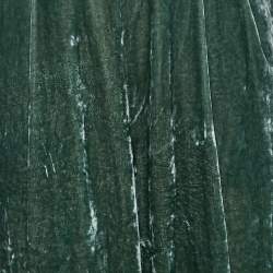 Pre Owned Emporio Armani Green Velvet Pleated Trousers S