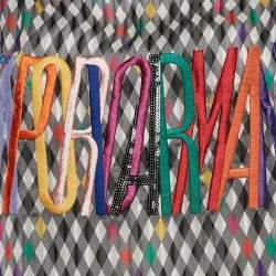 Pre Owned Emporio Armani Multicolor Checked and Logo Embroidery Silk Top S