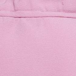 Emporio Armani Pink Stretch Crepe Short Sleeve Top L