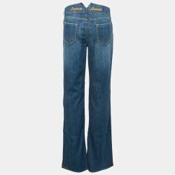 Emporio Armani Blue Washed Denim Flared Denim L Waist 36"