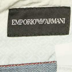 Emporio Armani Blue Washed Denim Flared Denim L Waist 36"