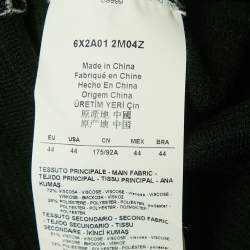 Emporio Armani Green Stretch Knit Pleated Short Dress M