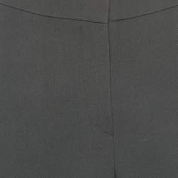 Pre Owned Emporio Armani Blue Crepe Trousers L