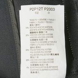 Pre Owned Emporio Armani Blue Crepe Trousers L