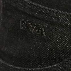 Pre Owned Emporio Armani Black Denim Skinny Jeans M/Waist 29"