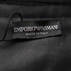 Pre Owned Emporio Armani Multicolor Digital Floral Print Sleeveless Dress M