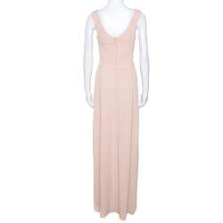 مملوكة مسبقًا Emporio Armani Pink Crepe Sleeveless Maxi Dress M