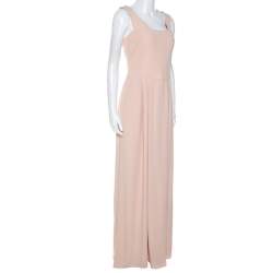 مملوكة مسبقًا Emporio Armani Pink Crepe Sleeveless Maxi Dress M
