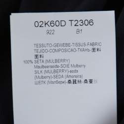 Pre Owned Emporio Armani Navy Blue Silk Blouse S