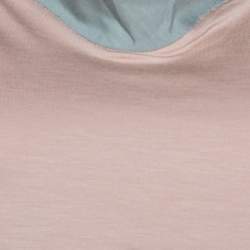 Pre Owned Emporio Armani Two Tone Stretch Jersey Sleeveless Top S