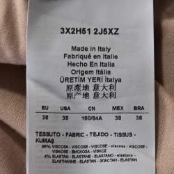 Pre Owned Emporio Armani Two Tone Stretch Jersey Sleeveless Top S