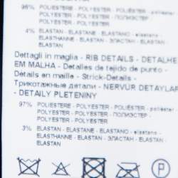 Pre Owned Emporio Armani Black Synthetic Sequin Embellished Bomber Jacket M