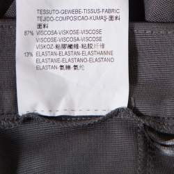 Pre Owned Emporio Armani Grey Knit Tailored Pants S