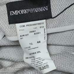 Pre Owned Emporio Armani Grey Linen Maxi Skirt M