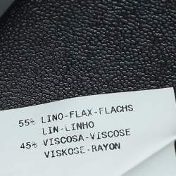 Pre Owned Emporio Armani Grey Linen Maxi Skirt M