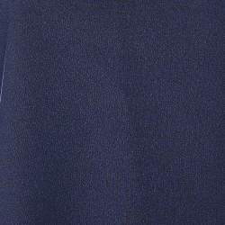 Pre Owned Emporio Armani Navy Blue Knit Bow Detail Sleeveless Top L