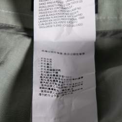 Pre Owned Emporio Armani Light Green Linen & Silk Trousers S