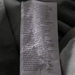 Pre Owned Emporio Armani Light Green Linen & Silk Trousers S