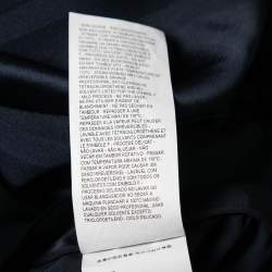 Pre Owned Emporio Armani Navy Blue Satin Short Skirt S
