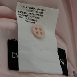 Pre Owned Emporio Armani Blush Pink Satin Wrap Skirt M