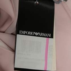 Pre Owned Emporio Armani Blush Pink Satin Wrap Skirt M