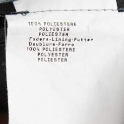 Pre Owned Emporio Armani Grey Satin Draped Skirt L