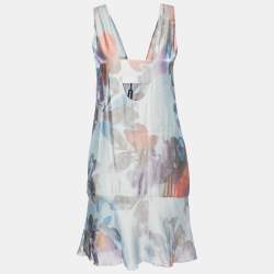 Pre Owned Emporio Armani Multicolor Printed Sleeveless Mini Dress S