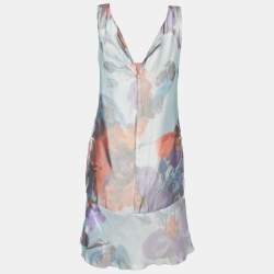 Pre Owned Emporio Armani Multicolor Printed Sleeveless Mini Dress S