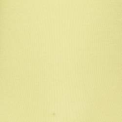 Pre Owned تي شيرت إمبوريو أرماني مزخرف بتفاصيل العنق من قطن ومودال أصفر مقاس متوسط - ميديم