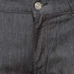 Pre Owned Emporio Armani Black Denim Sequined Pocket Detail Dakota Jeans M Waist 29"