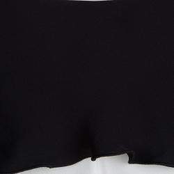 Pre Owned Emporio Armani Elite Monochrome Overlay Flared Gown S