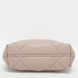 Pre Owned Emporio Armani Beige Quilted Leather MyEA Tote