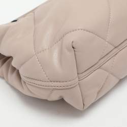 Pre Owned Emporio Armani Beige Quilted Leather MyEA Tote