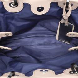 Pre Owned Emporio Armani Beige Quilted Leather MyEA Tote