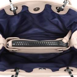 Pre Owned Emporio Armani Beige Quilted Leather MyEA Tote