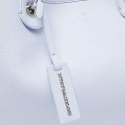 Emporio Armani Lavender Leather Medium MyEA Shopper Tote