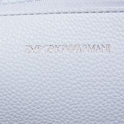 Emporio Armani Lavender Leather Medium MyEA Shopper Tote