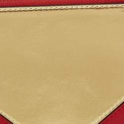 Pre Owned Emporio Armani Multicolor Leather Zip Wristlet Clutch