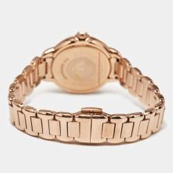 Emporio Armani Silver Rose Gold Plated Stainless Steel Starry Night AR11633 Women's Wristwatch 32 mm