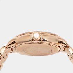 Emporio Armani Silver Rose Gold Plated Stainless Steel Starry Night AR11633 Women's Wristwatch 32 mm