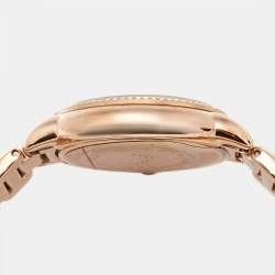 Emporio Armani Silver Rose Gold Plated Stainless Steel Starry Night AR11633 Women's Wristwatch 32 mm