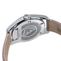 Pre Owned  Emporio Armani Mother Of Pearl Two-Tone Stainless Steel Leather AR6133 Women's Wristwatch 36 mm