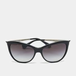 Pre Owned Emporio Armani Black Gradient EA 4030 Cat Eye Sunglasses