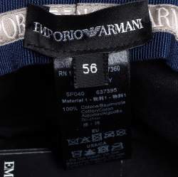 Pre Owned Emporio Armani Jade Green Cotton Cloche Classic Hat